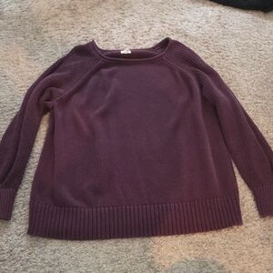 Aerie Bistro Sweater in Deep Plum